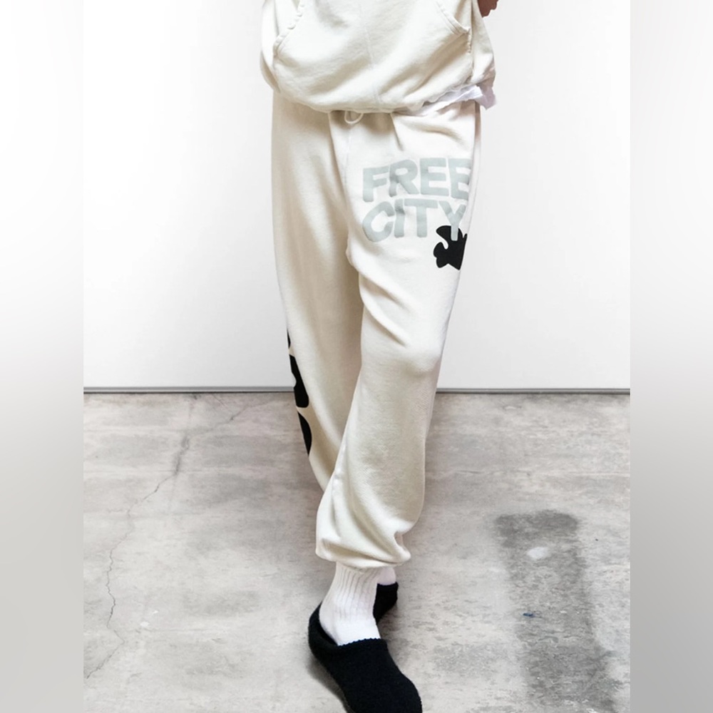 Free city cream joggers